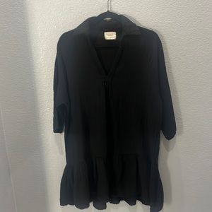 9seed black dress gauzy size medium large